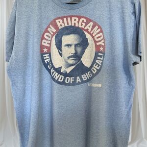 Ron Burgundy Men’s T-Shirt Size Medium Great & vintage style!
